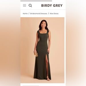 Birdy Grey Olive Maxi Dress with Slit